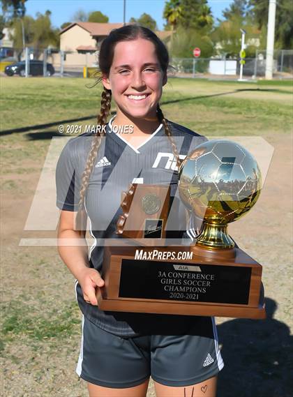 Thumbnail 2 in Northwest Christian vs. Scottsdale Christian Academy (AIA 3A Final - Awards) photogallery.