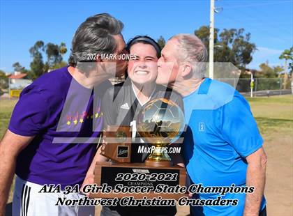 Thumbnail 2 in Northwest Christian vs. Scottsdale Christian Academy (AIA 3A Final - Awards) photogallery.