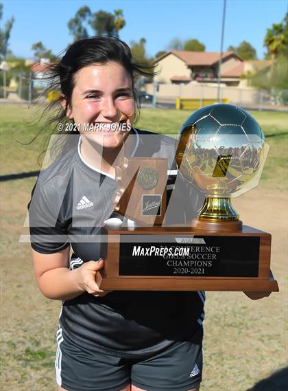 Thumbnail 1 in Northwest Christian vs. Scottsdale Christian Academy (AIA 3A Final - Awards) photogallery.