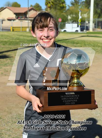 Thumbnail 3 in Northwest Christian vs. Scottsdale Christian Academy (AIA 3A Final - Awards) photogallery.