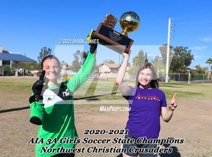 Thumbnail 2 in Northwest Christian vs. Scottsdale Christian Academy (AIA 3A Final - Awards) photogallery.