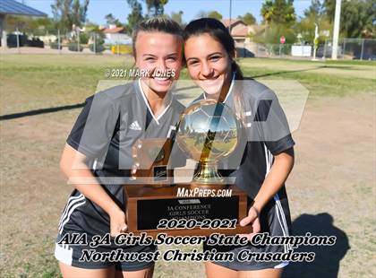 Thumbnail 1 in Northwest Christian vs. Scottsdale Christian Academy (AIA 3A Final - Awards) photogallery.