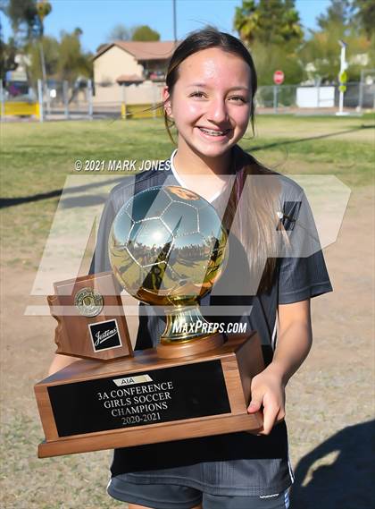 Thumbnail 2 in Northwest Christian vs. Scottsdale Christian Academy (AIA 3A Final - Awards) photogallery.