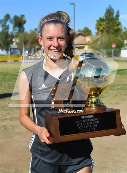 Thumbnail 2 in Northwest Christian vs. Scottsdale Christian Academy (AIA 3A Final - Awards) photogallery.