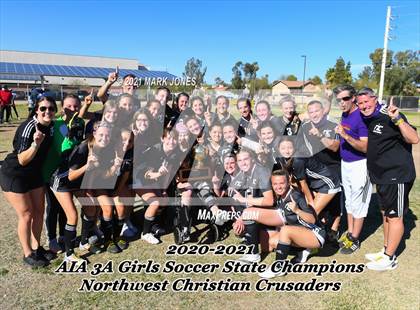 Thumbnail 1 in Northwest Christian vs. Scottsdale Christian Academy (AIA 3A Final - Awards) photogallery.