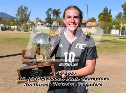 Thumbnail 3 in Northwest Christian vs. Scottsdale Christian Academy (AIA 3A Final - Awards) photogallery.
