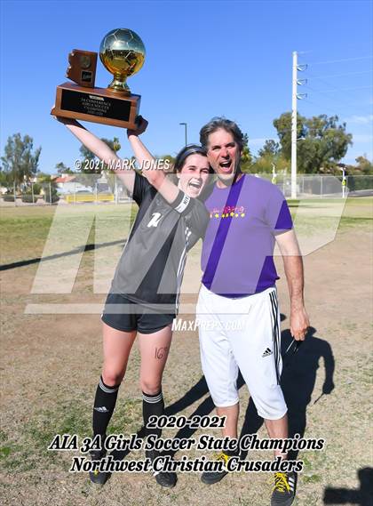Thumbnail 2 in Northwest Christian vs. Scottsdale Christian Academy (AIA 3A Final - Awards) photogallery.