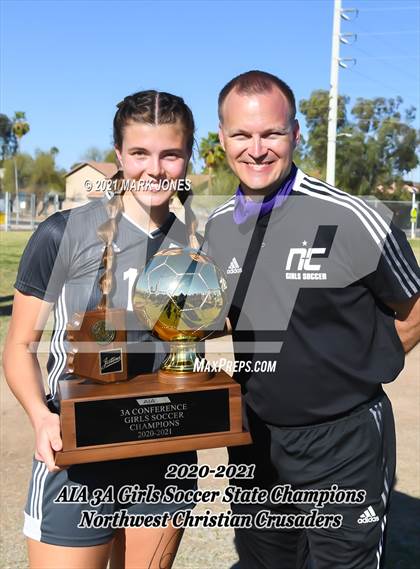 Thumbnail 2 in Northwest Christian vs. Scottsdale Christian Academy (AIA 3A Final - Awards) photogallery.