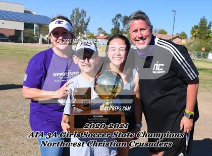 Thumbnail 2 in Northwest Christian vs. Scottsdale Christian Academy (AIA 3A Final - Awards) photogallery.