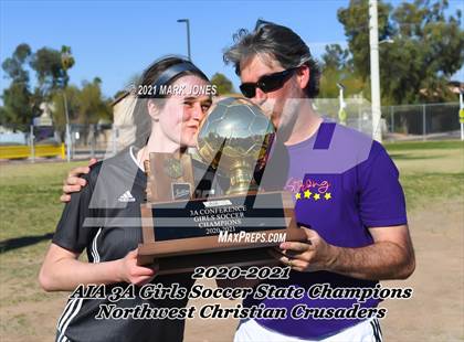 Thumbnail 3 in Northwest Christian vs. Scottsdale Christian Academy (AIA 3A Final - Awards) photogallery.