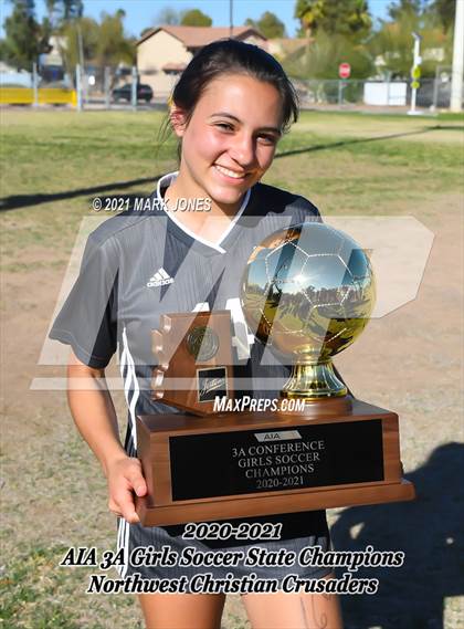 Thumbnail 3 in Northwest Christian vs. Scottsdale Christian Academy (AIA 3A Final - Awards) photogallery.