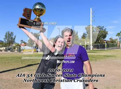 Thumbnail 3 in Northwest Christian vs. Scottsdale Christian Academy (AIA 3A Final - Awards) photogallery.