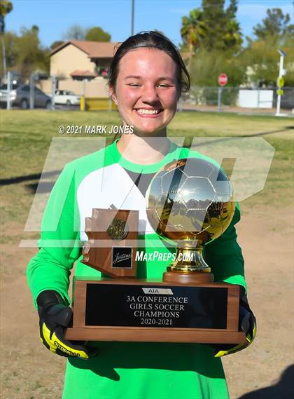 Thumbnail 2 in Northwest Christian vs. Scottsdale Christian Academy (AIA 3A Final - Awards) photogallery.