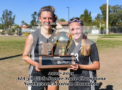 Thumbnail 2 in Northwest Christian vs. Scottsdale Christian Academy (AIA 3A Final - Awards) photogallery.