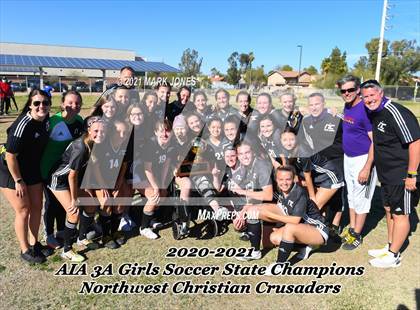 Thumbnail 2 in Northwest Christian vs. Scottsdale Christian Academy (AIA 3A Final - Awards) photogallery.