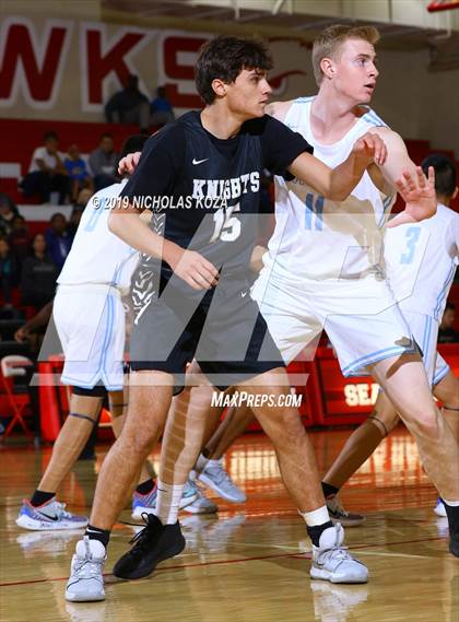 Thumbnail 2 in Bishop Montgomery vs. Saugus (Ryse Williams/Pac Shores Tournament) photogallery.