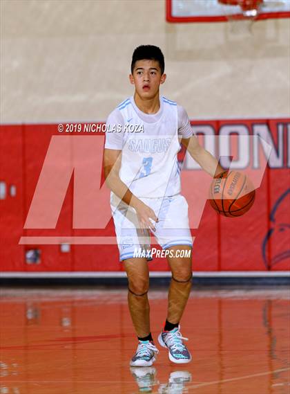 Thumbnail 2 in Bishop Montgomery vs. Saugus (Ryse Williams/Pac Shores Tournament) photogallery.