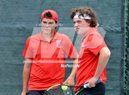 Thumbnail 2 in Redwood vs. Granite Bay (CIF NorCal Regional Team Tennis Championships) photogallery.