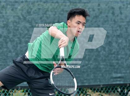 Thumbnail 2 in Redwood vs. Granite Bay (CIF NorCal Regional Team Tennis Championships) photogallery.
