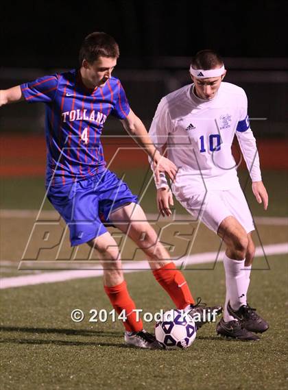 Thumbnail 2 in Bacon Academy vs Tolland (CIAC Class M Semifinal) photogallery.