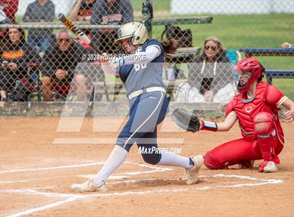 Thumbnail 2 in Cathedral Catholic vs. Mater Dei Catholic (Holy Bowl Classic) photogallery.