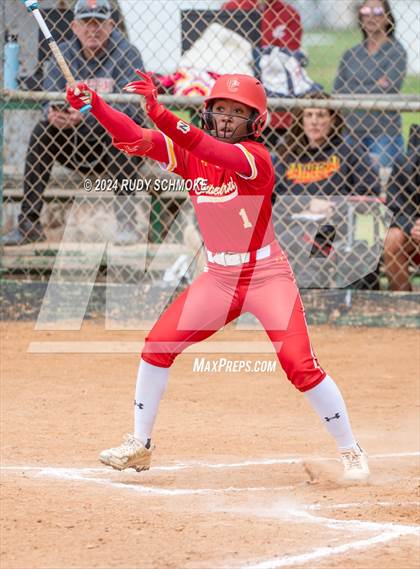 Thumbnail 1 in Cathedral Catholic vs. Mater Dei Catholic (Holy Bowl Classic) photogallery.