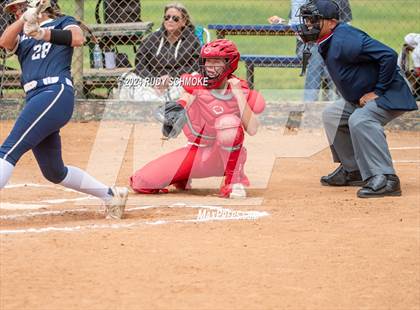 Thumbnail 2 in Cathedral Catholic vs. Mater Dei Catholic (Holy Bowl Classic) photogallery.