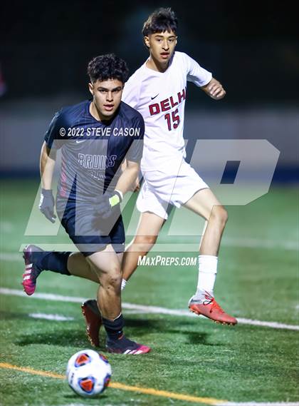 Thumbnail 2 in Riverbank vs. Delhi (CIF SJS D5 Finals) photogallery.