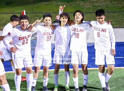 Thumbnail 3 in Riverbank vs. Delhi (CIF SJS D5 Finals) photogallery.