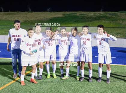 Thumbnail 2 in Riverbank vs. Delhi (CIF SJS D5 Finals) photogallery.