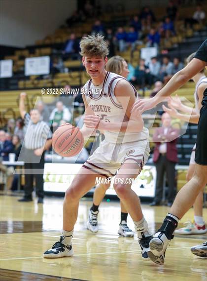 Thumbnail 3 in Lebanon vs. Brebeuf Jesuit Preparatory (IHSAA Class 3A Boys Sectional Round 1) photogallery.