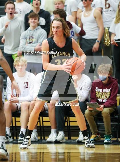 Thumbnail 2 in Lebanon vs. Brebeuf Jesuit Preparatory (IHSAA Class 3A Boys Sectional Round 1) photogallery.
