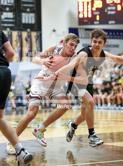 Thumbnail 3 in Lebanon vs. Brebeuf Jesuit Preparatory (IHSAA Class 3A Boys Sectional Round 1) photogallery.