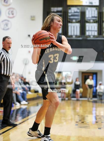 Thumbnail 1 in Lebanon vs. Brebeuf Jesuit Preparatory (IHSAA Class 3A Boys Sectional Round 1) photogallery.