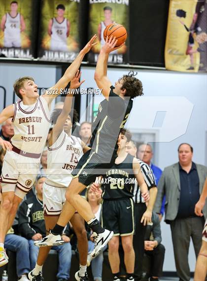 Thumbnail 3 in Lebanon vs. Brebeuf Jesuit Preparatory (IHSAA Class 3A Boys Sectional Round 1) photogallery.