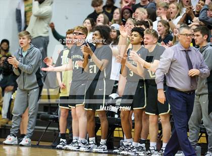 Thumbnail 1 in Lebanon vs. Brebeuf Jesuit Preparatory (IHSAA Class 3A Boys Sectional Round 1) photogallery.