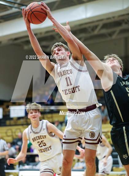 Thumbnail 3 in Lebanon vs. Brebeuf Jesuit Preparatory (IHSAA Class 3A Boys Sectional Round 1) photogallery.