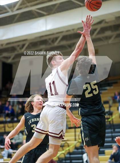 Thumbnail 2 in Lebanon vs. Brebeuf Jesuit Preparatory (IHSAA Class 3A Boys Sectional Round 1) photogallery.