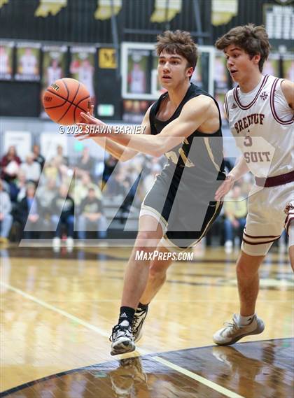 Thumbnail 2 in Lebanon vs. Brebeuf Jesuit Preparatory (IHSAA Class 3A Boys Sectional Round 1) photogallery.