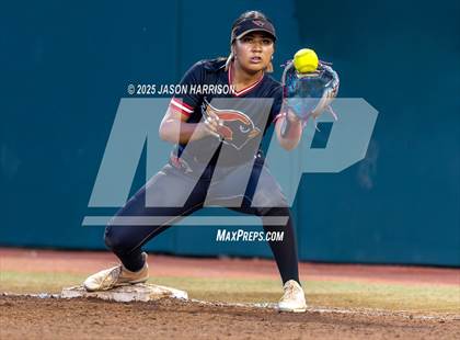 Thumbnail 3 in Melissa vs. Barbers Hill (UIL Softball 5A D1 Final) photogallery.