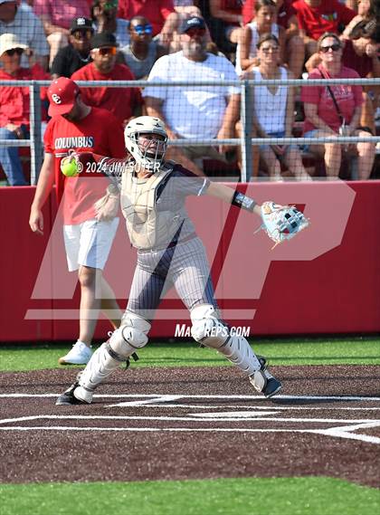 Thumbnail 1 in Columbus vs Hallettsville (UIL 3A Regional Final) Game 2 photogallery.
