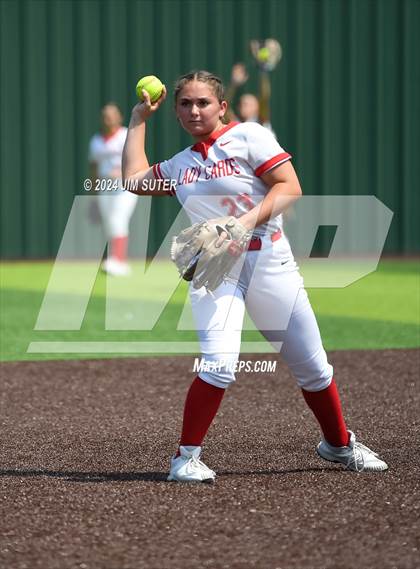 Thumbnail 1 in Columbus vs Hallettsville (UIL 3A Regional Final) Game 2 photogallery.