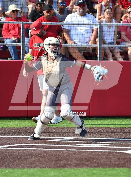 Thumbnail 3 in Columbus vs Hallettsville (UIL 3A Regional Final) Game 2 photogallery.