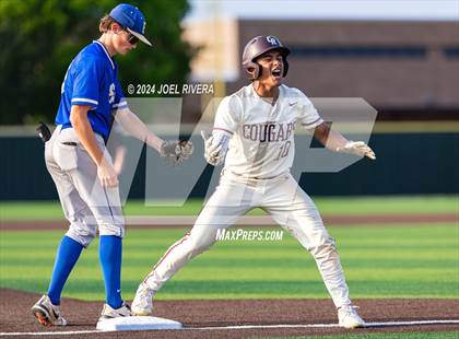 Thumbnail 3 in Cinco Ranch vs. Fort Bend Elkins (UIL Baseball 6A Region 3 Bi-District) photogallery.