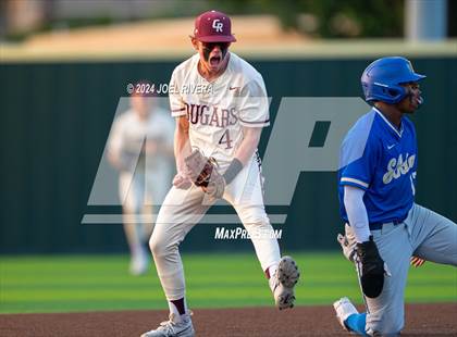 Thumbnail 1 in Cinco Ranch vs. Fort Bend Elkins (UIL Baseball 6A Region 3 Bi-District) photogallery.