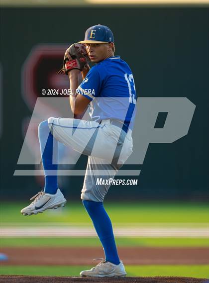 Thumbnail 2 in Cinco Ranch vs. Fort Bend Elkins (UIL Baseball 6A Region 3 Bi-District) photogallery.