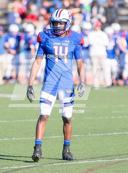 Thumbnail 2 in Valor Christian vs Cherry Creek (CHSAA 5A Semifinal) photogallery.