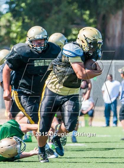 Thumbnail 1 in Hayward vs Moreau Catholic (Scrimmages at Tennyson) photogallery.