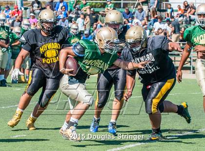 Thumbnail 1 in Hayward vs Moreau Catholic (Scrimmages at Tennyson) photogallery.