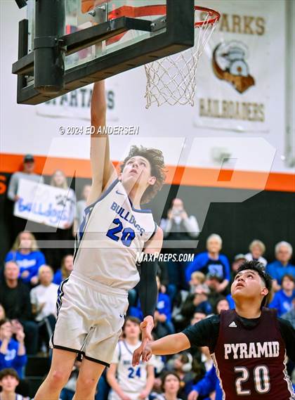 Thumbnail 2 in Smith Valley vs. Pyramid Lake (NIAA 1A West Championship) photogallery.